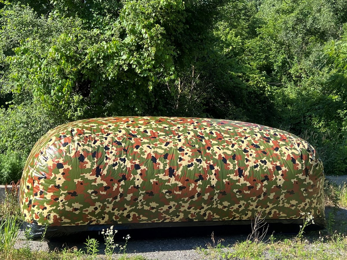 carcapsule Outdoor camouflage camo flecktarn design side